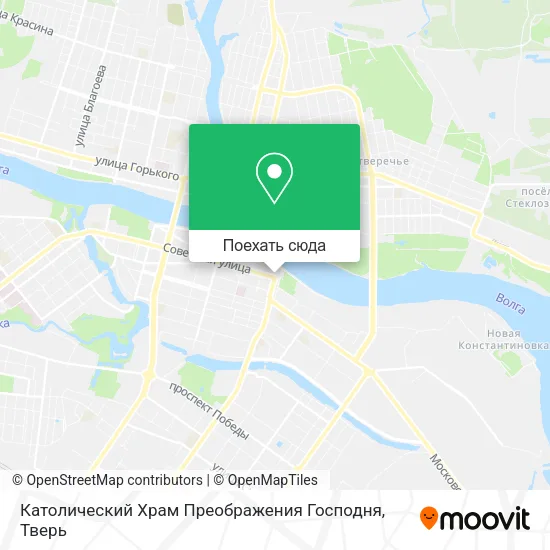 Карта Католический Храм Преображения Господня