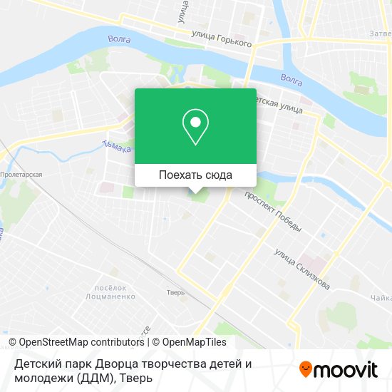 Карта Детский парк Дворца творчества детей и молодежи (ДДМ)