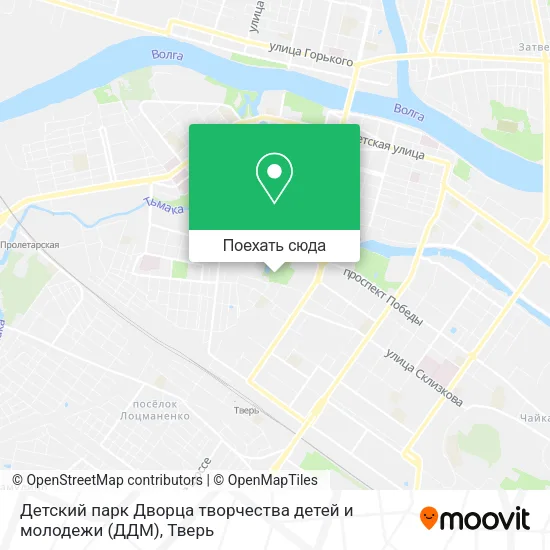 Карта Детский парк Дворца творчества детей и молодежи (ДДМ)