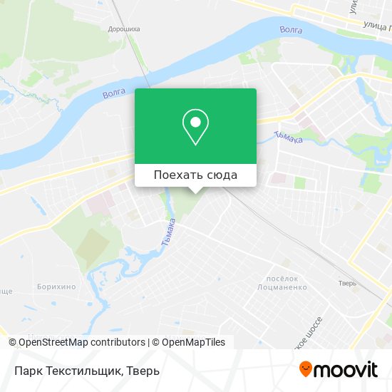 Карта Парк  Текстильщик