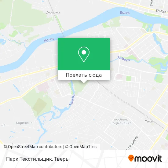 Карта Парк  Текстильщик