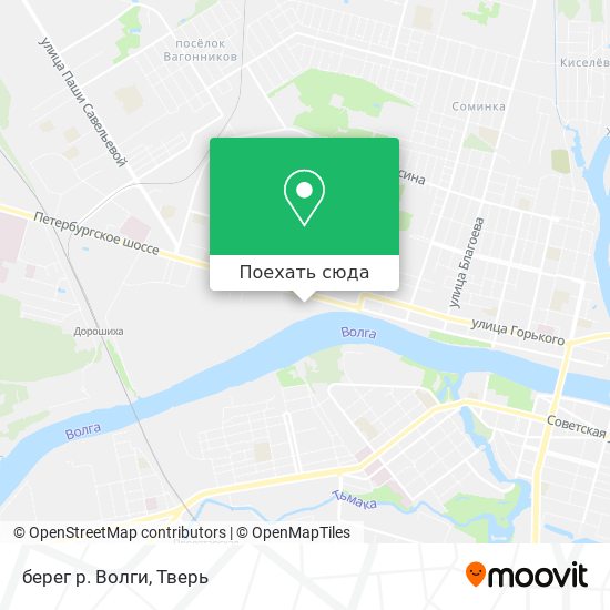 Карта берег р. Волги