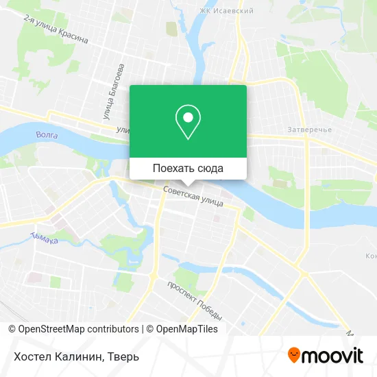 Карта Хостел  Калинин