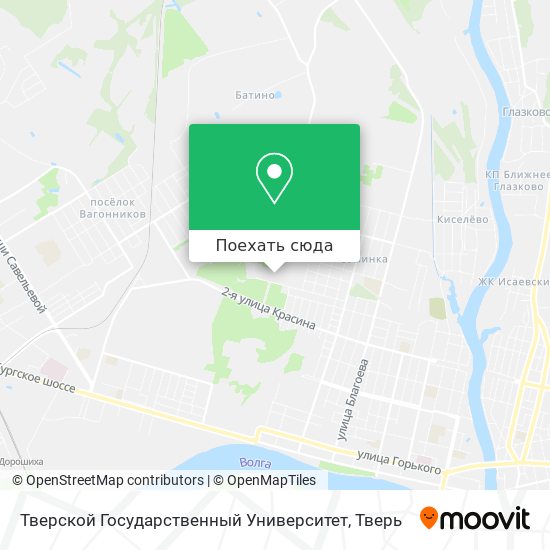 Карта Тверской Государственный Университет