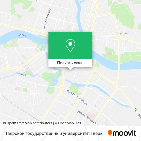 Карта Тверской государственный университет