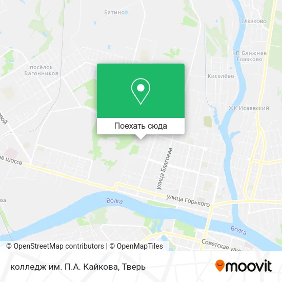 Карта колледж им. П.А. Кайкова