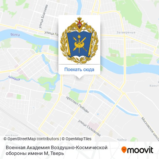 Карта Военная Академия Воздушно-Космической обороны имени М