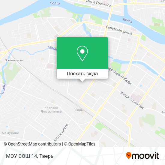 Карта МОУ СОШ 14