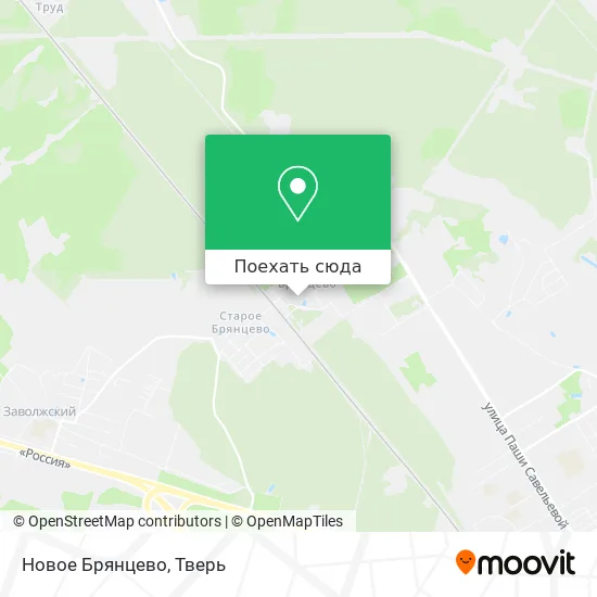 Карта Новое Брянцево