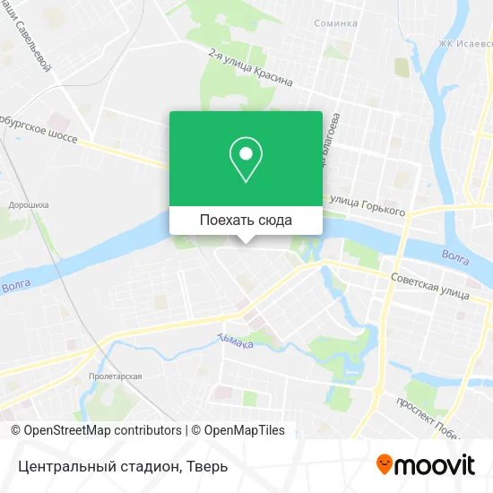 Карта Центральный стадион