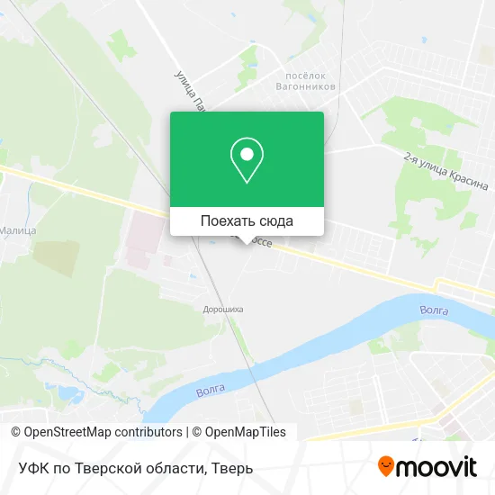 Карта УФК по Тверской области