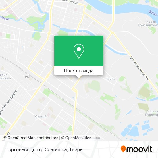 Карта Торговый Центр Славянка