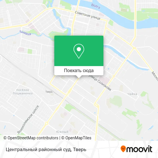 Карта Центральный районный суд