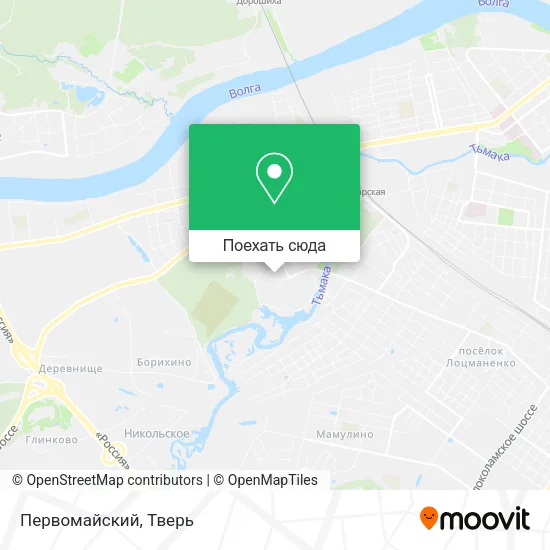 Карта Первомайский