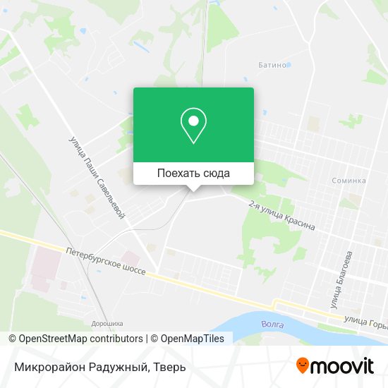 Карта Микрорайон Радужный