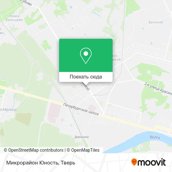 Карта Микрорайон Юность