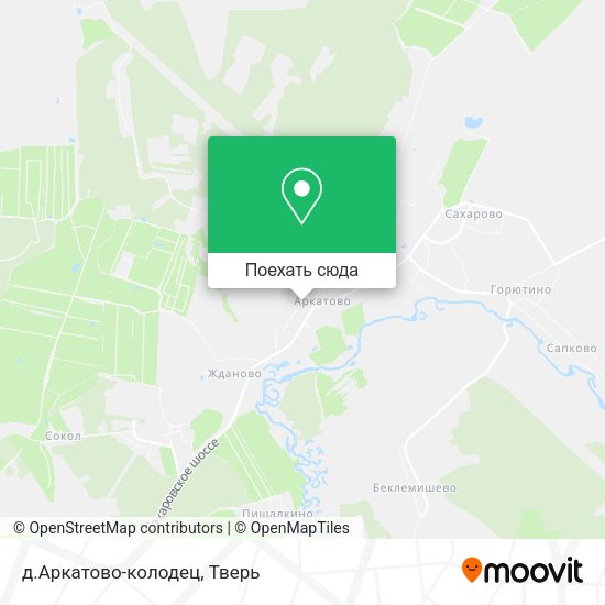 Карта д.Аркатово-колодец