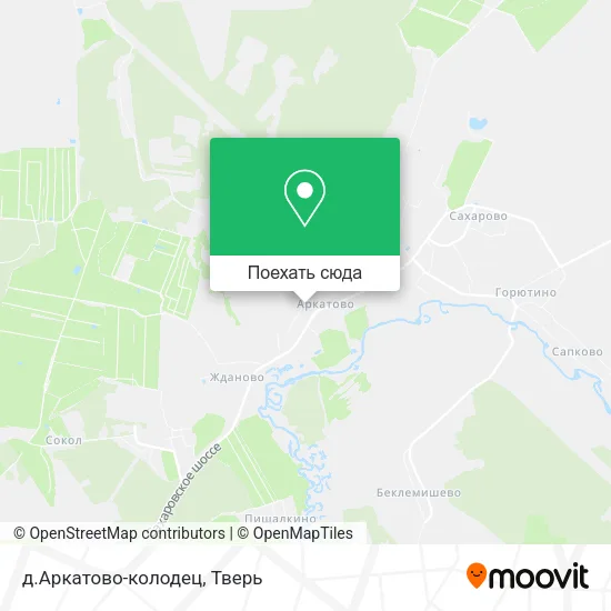 Карта д.Аркатово-колодец