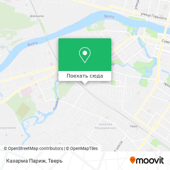 Карта Казарма  Париж