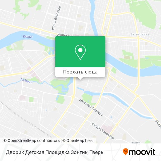 Карта Дворик Детская Площадка Зонтик