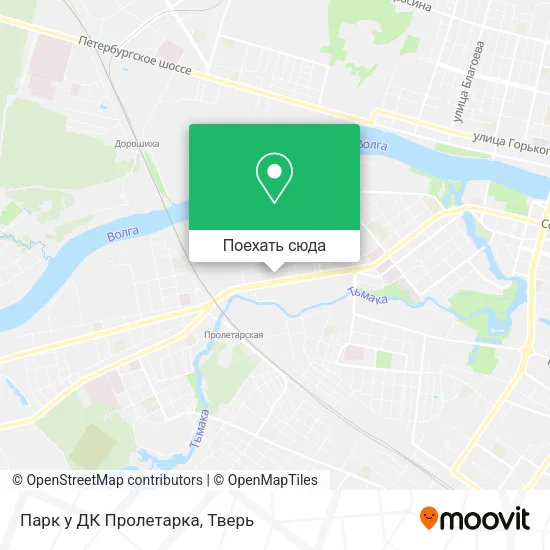 Карта Парк у ДК Пролетарка