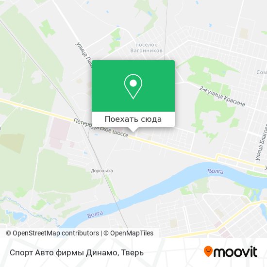 Карта Спорт Авто фирмы Динамо