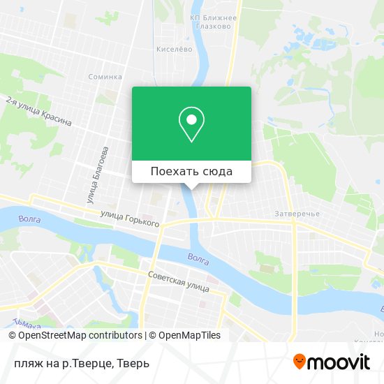 Карта пляж на р.Тверце