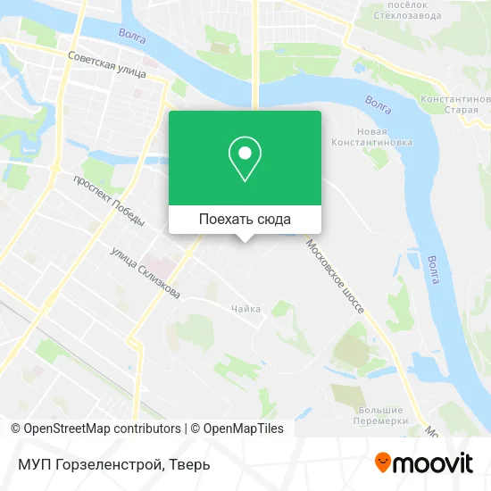 Карта МУП Горзеленстрой