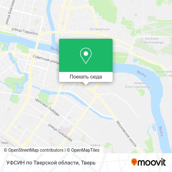 Карта УФСИН по Тверской области