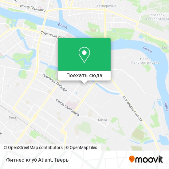 Карта Фитнес-клуб  Atlant
