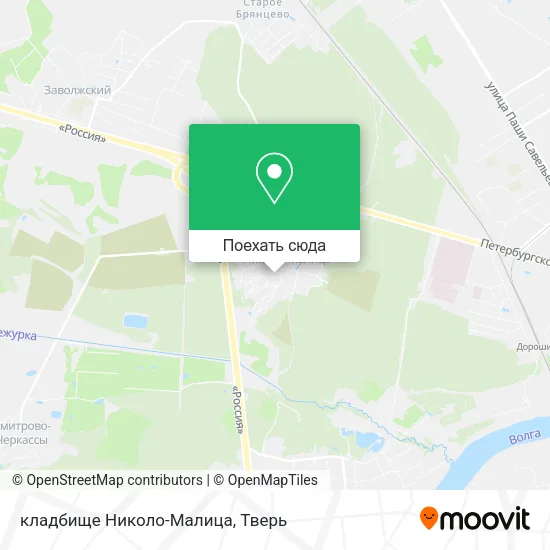 Карта кладбище Николо-Малица