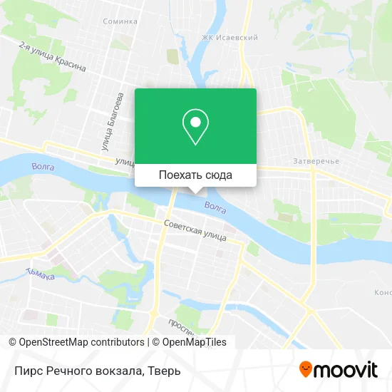Карта Пирс Речного вокзала