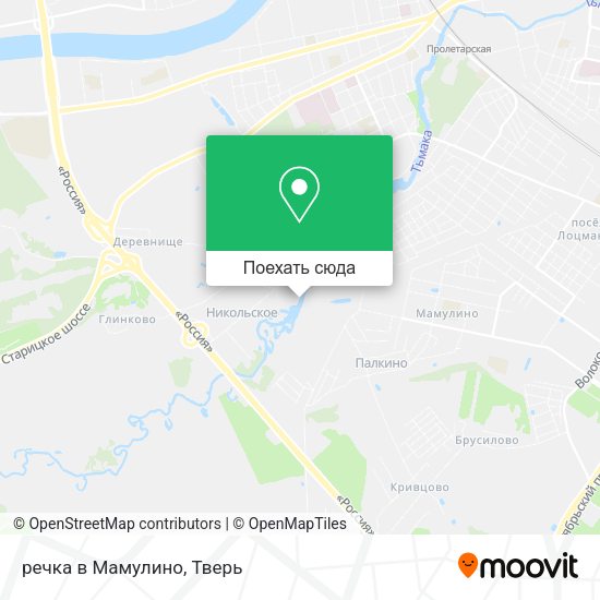 Карта речка в Мамулино