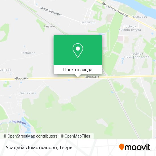 Карта Усадьба Домотканово