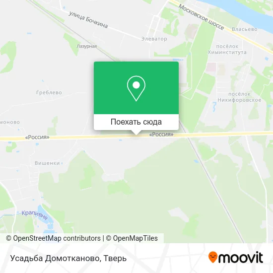 Карта Усадьба Домотканово
