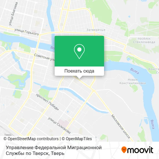 Карта Управление Федеральной Миграционной Службы по Тверск