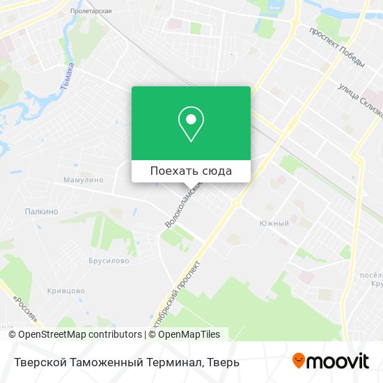 Карта Тверской Таможенный Терминал