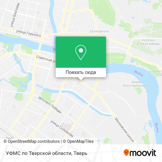Карта УФМС по Тверской области