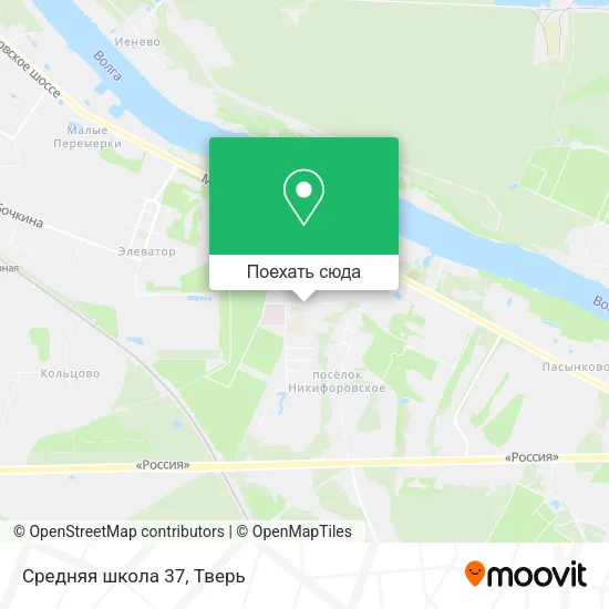 Карта Средняя школа 37