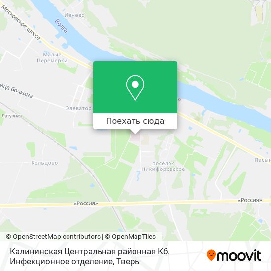 Карта Калининская Центральная районная Кб. Инфекционное отделение