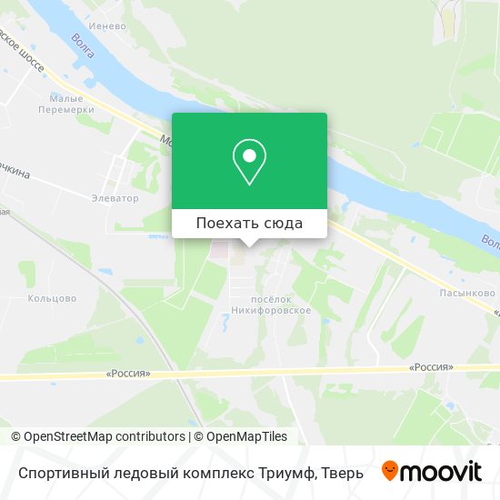 Карта Спортивный ледовый комплекс Триумф