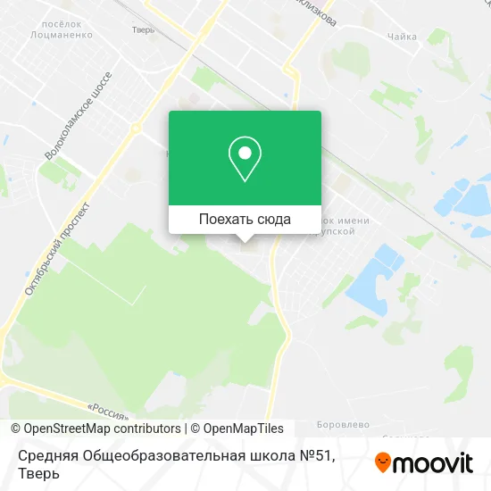 Карта Средняя Общеобразовательная школа №51