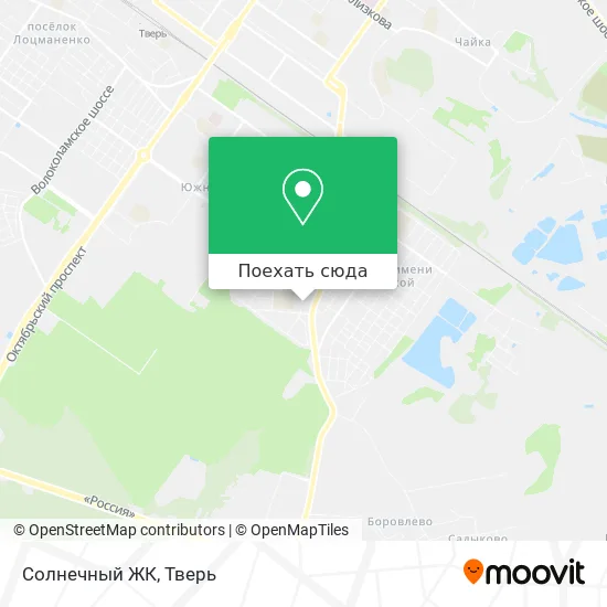 Карта Солнечный ЖК