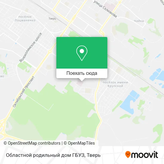Карта Областной родильный дом ГБУЗ