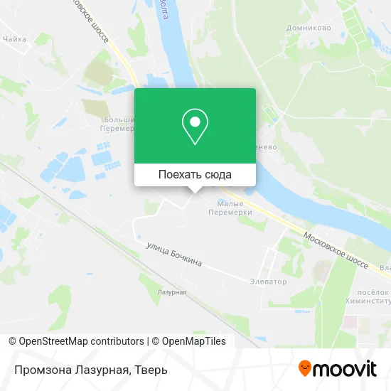 Карта Промзона Лазурная