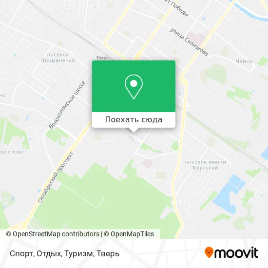 Карта Спорт, Отдых, Туризм