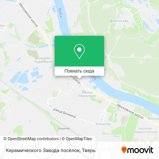 Карта Керамического Завода посёлок