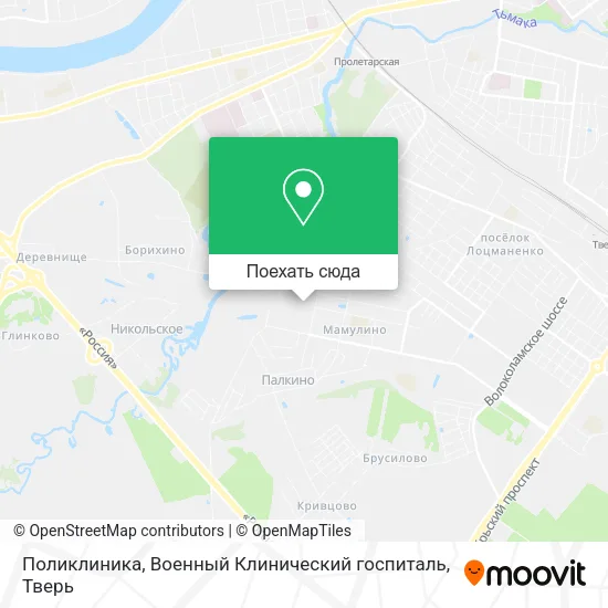 Карта Поликлиника, Военный Клинический госпиталь