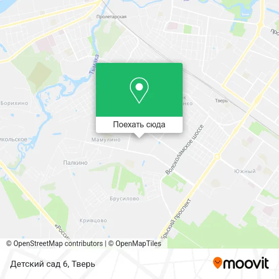 Карта Детский сад 6