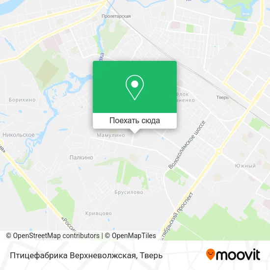 Карта Птицефабрика Верхневолжская